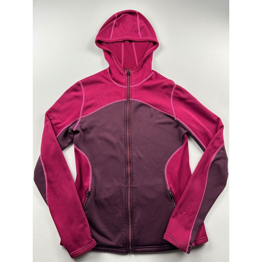 Patagonia Polartec Lightweight Full-Zip Hoody Deep Plum W's Medium Jacket - Picture 2 of 12